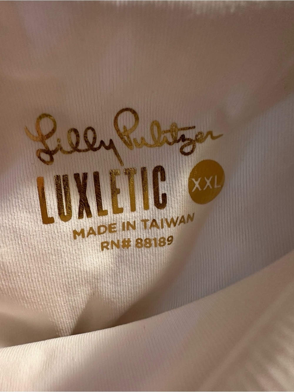 Lilly Pulitzer White Quilted Textured Leggings - Picture 2 of 2